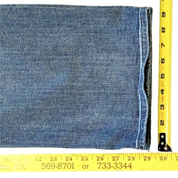 NYDJ Distressed Marilyn Straight Leg Jeans Size 24W Clean Monet Embroidered - Picture 10 of 12